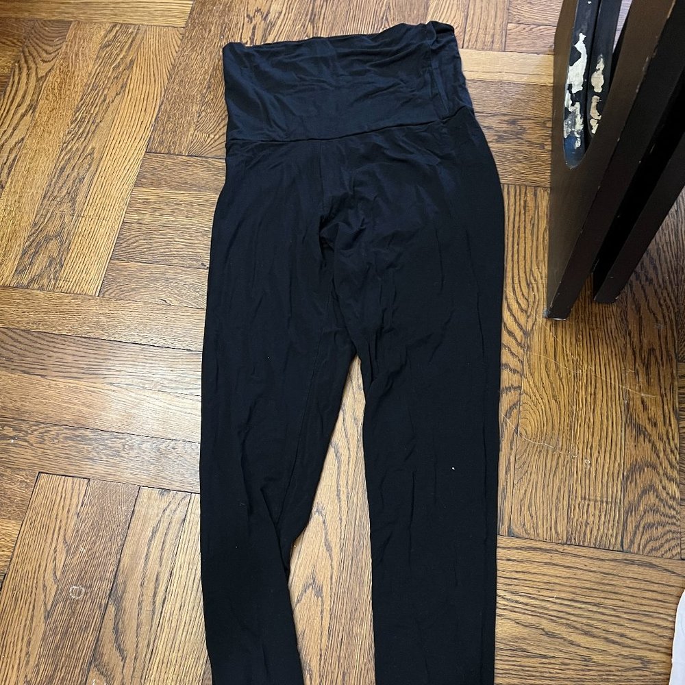Storq Maternity Leggings Black (Small)